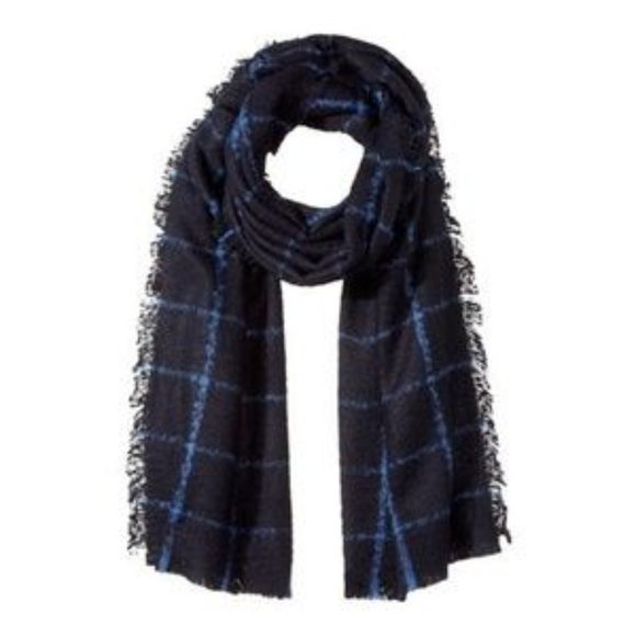 Lauren Ralph Lauren Accessories - Lauren Ralph Lauren Blue Windowpane Wrap/Scarf